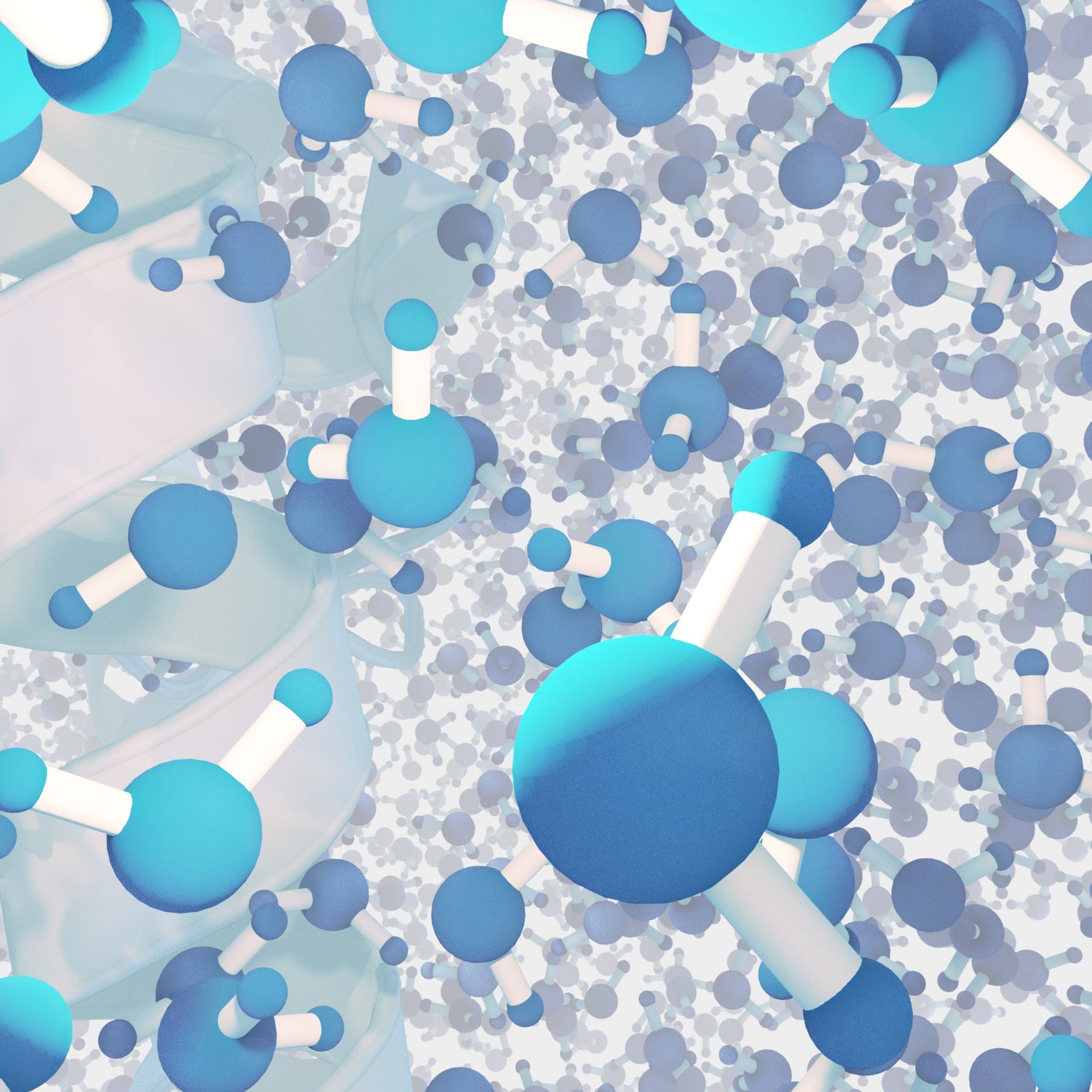 wallpaper 3D molecules